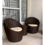 2-Seater Rattan Dining Set - Image 3