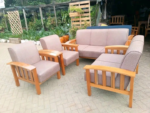 7-Seater Wooden Frame Cushioned Sofa - Image 5